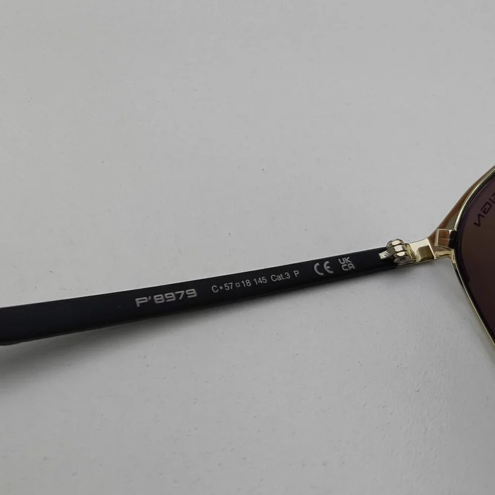 🕶️Made in Italy! Porsche Design P8979 Polarized Sunglasses 57/18 145 /EUM119🕶️